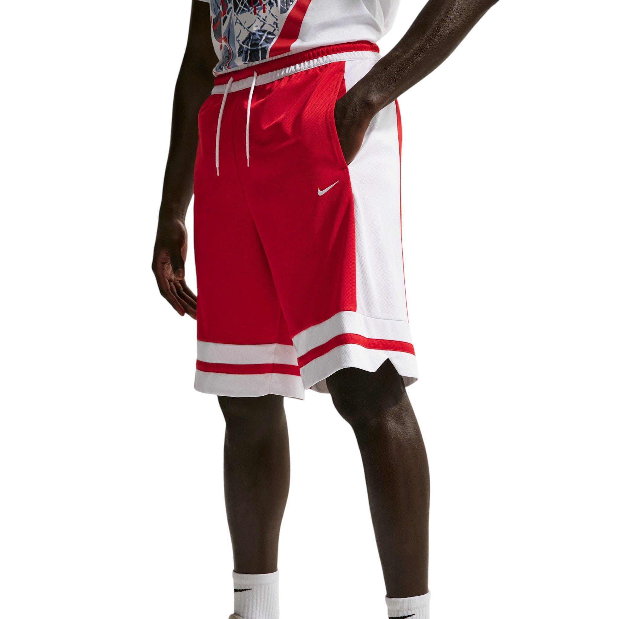 Nike Men's Dri-FIT 10" Game Classic Basketball Shorts - University Red/White/University Red/White - RED/WHITE/RED/WHITE